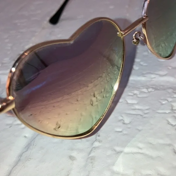 Heart-Shaped Gold Sunglasses
**DONATING IN APRIL** - Picture 10 of 10